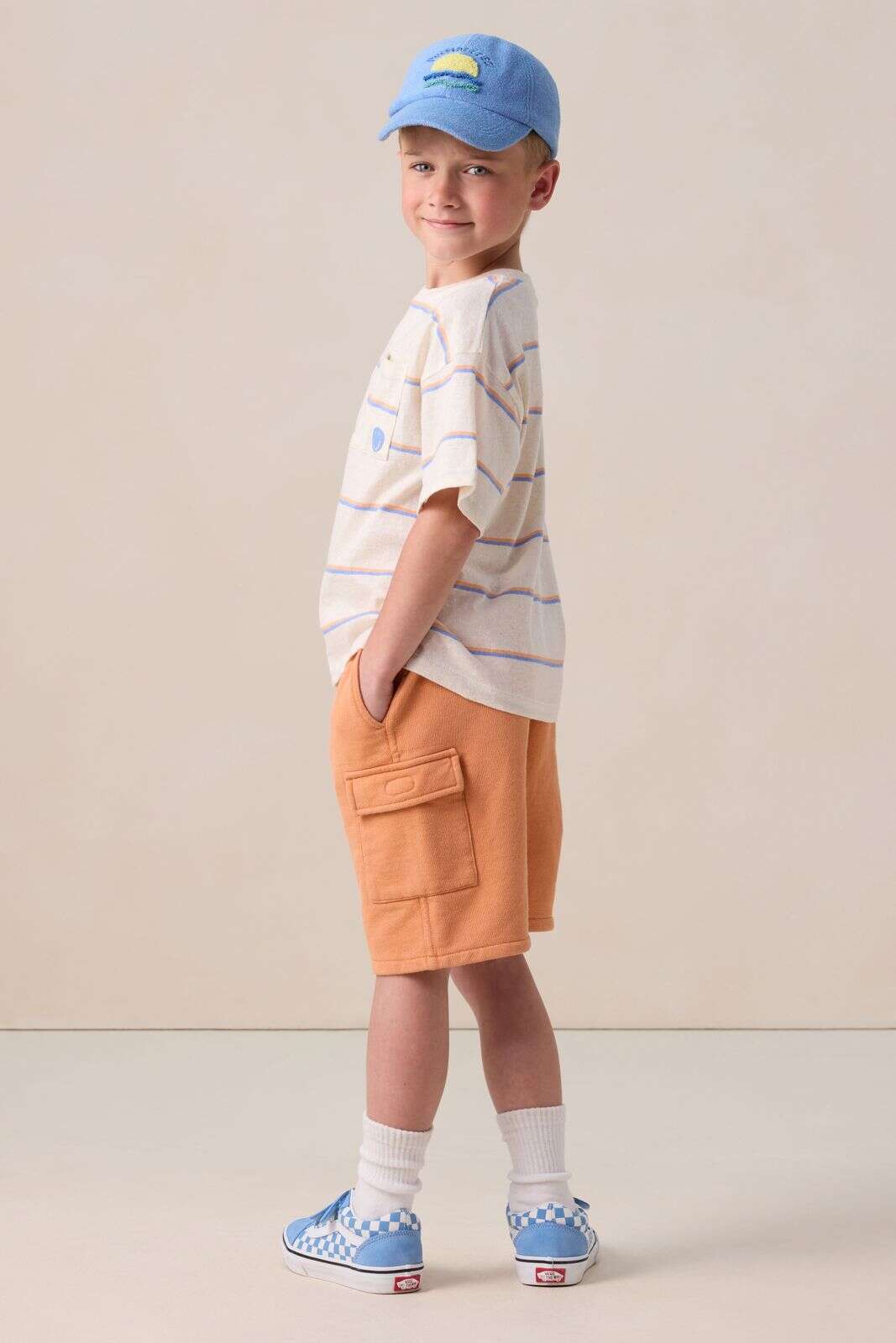 Oranje cargo short