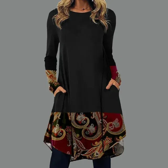 Riva Lefèvre | Robe à Manches Longues De Style Bohème