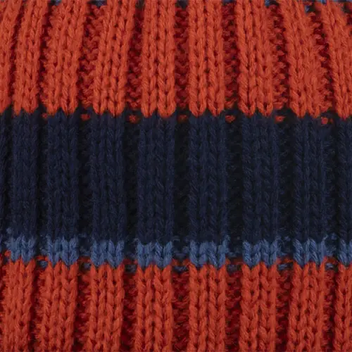 Bonnet Iced Coffee Bleu marine & Orange