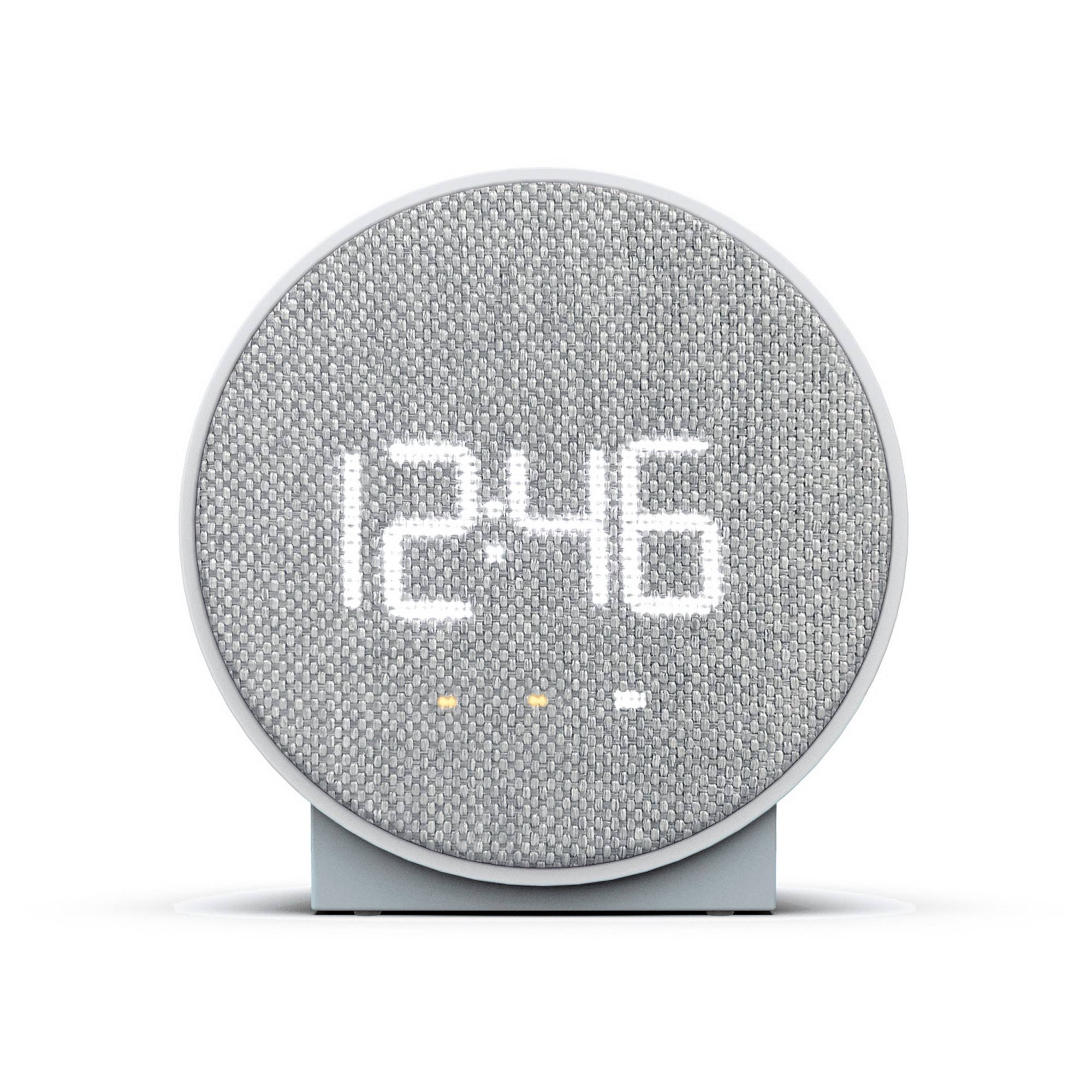 Capello Round Time Table Clock Gray