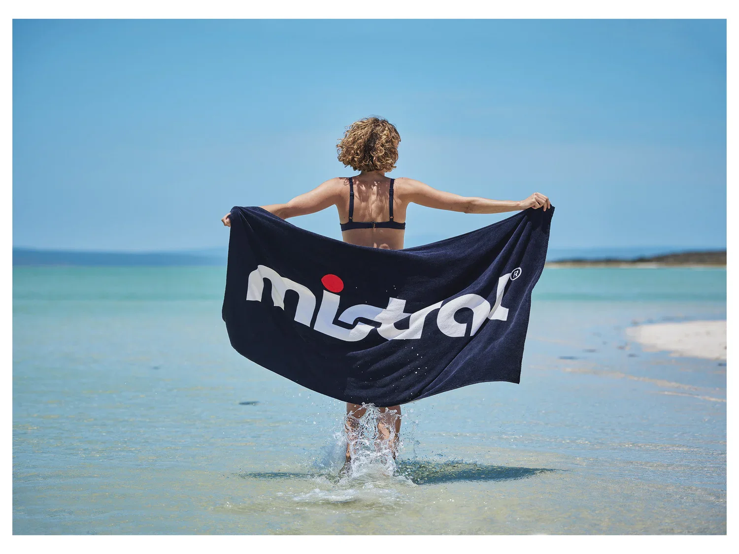 Serviette de plage en ponge, 85 x 160 cm