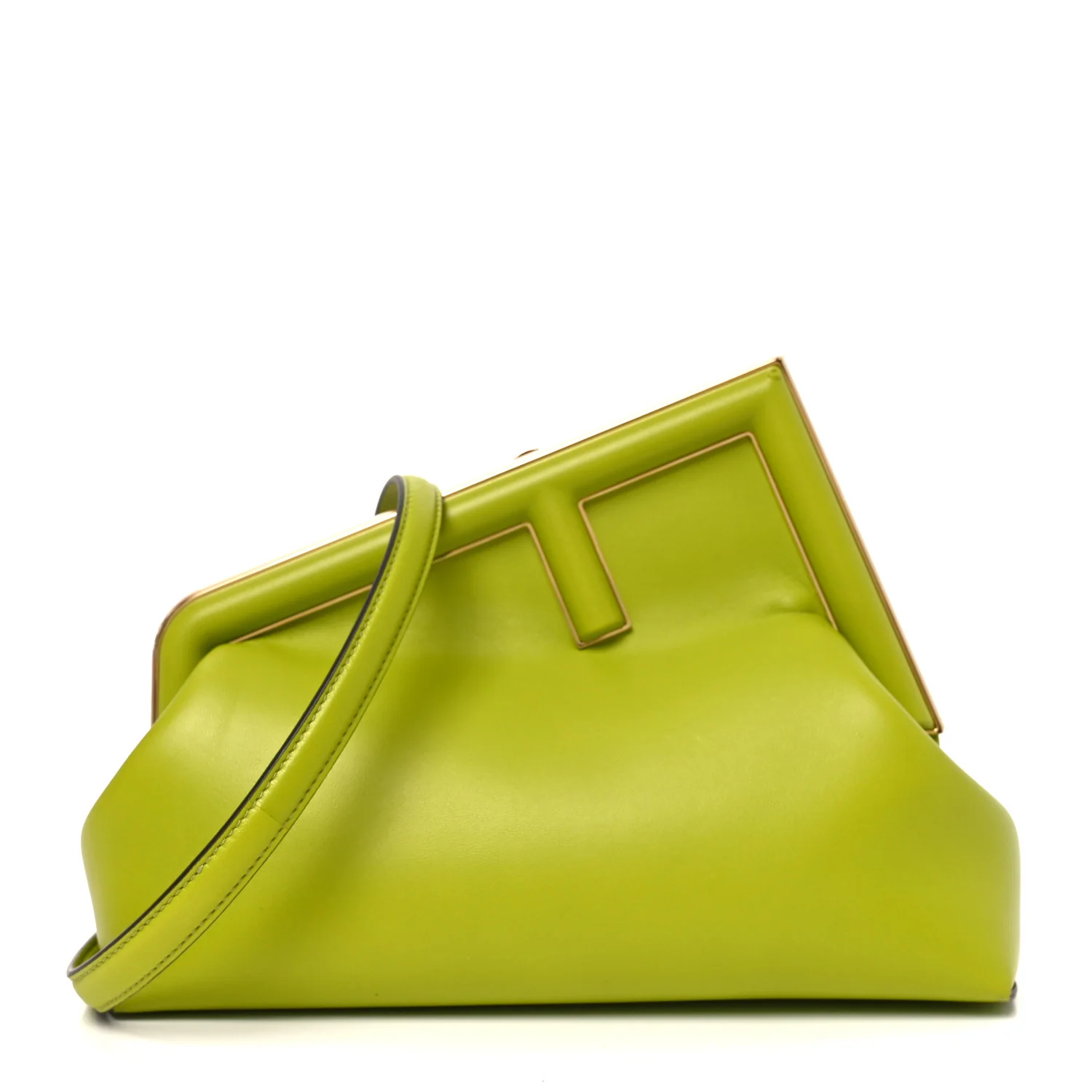 Shiny Nappa Small Fendi First Wasabi