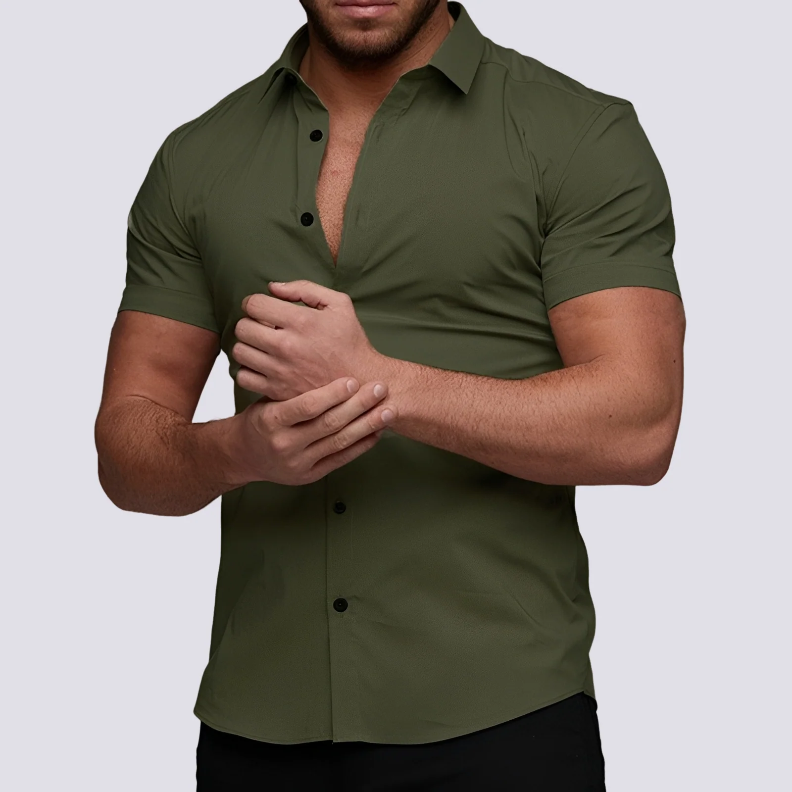 Lukas - Chemise à col extensible