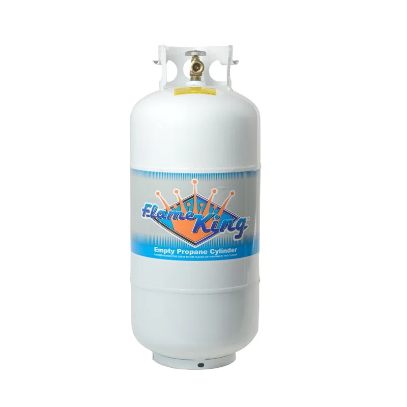 Bouteille de propane vide Flame King YSN401 de 18 kg (40 lb) avec soupape de protection contre le surremplissage