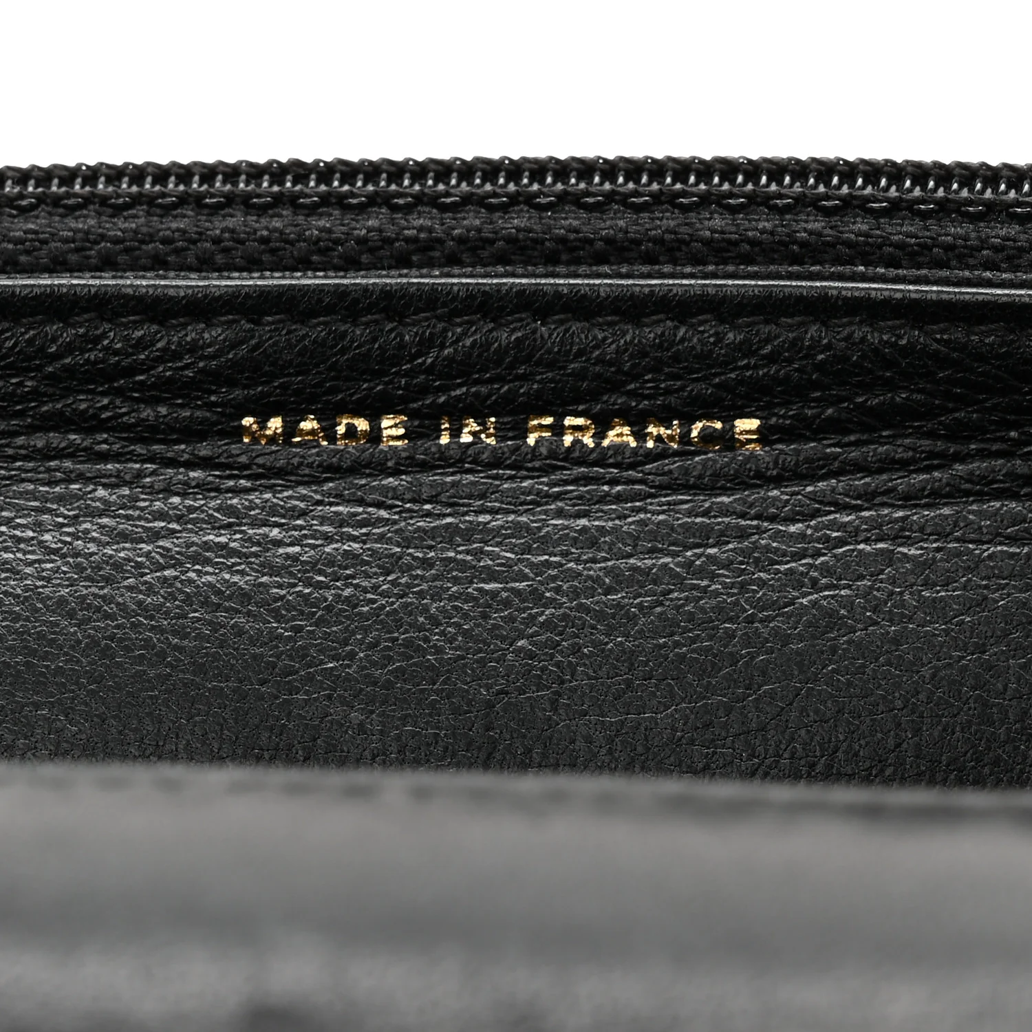 Lambskin Chevron Boy Wallet On Chain WOC Black