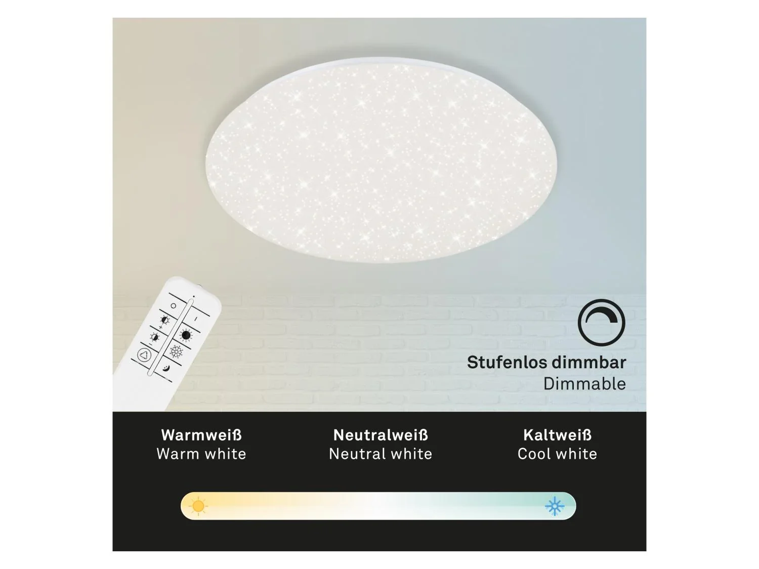 Briloner Plafonnier LED CTT