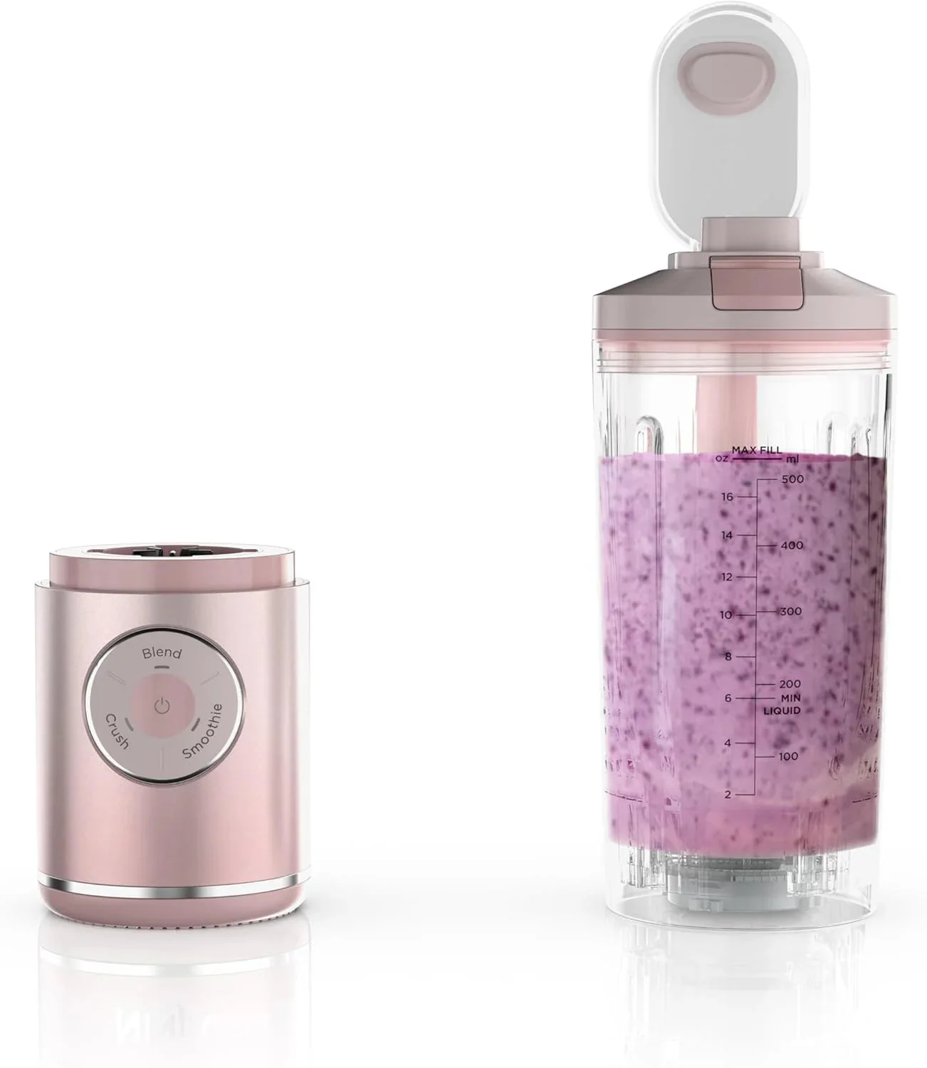 Portable Blender, Personal Blender Blender, Smoothie, Blend, Ice Crush, 3 Programs, Cordless, 22OZ Removable Vessel, Dishwasher Safe,…
