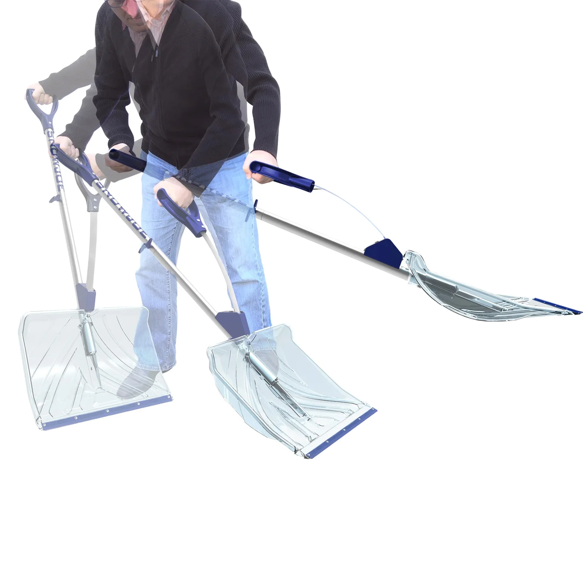 3 Pack Shovelution Snow Shovel w/ 18" Shovel Blade Assist Handle - Image 7