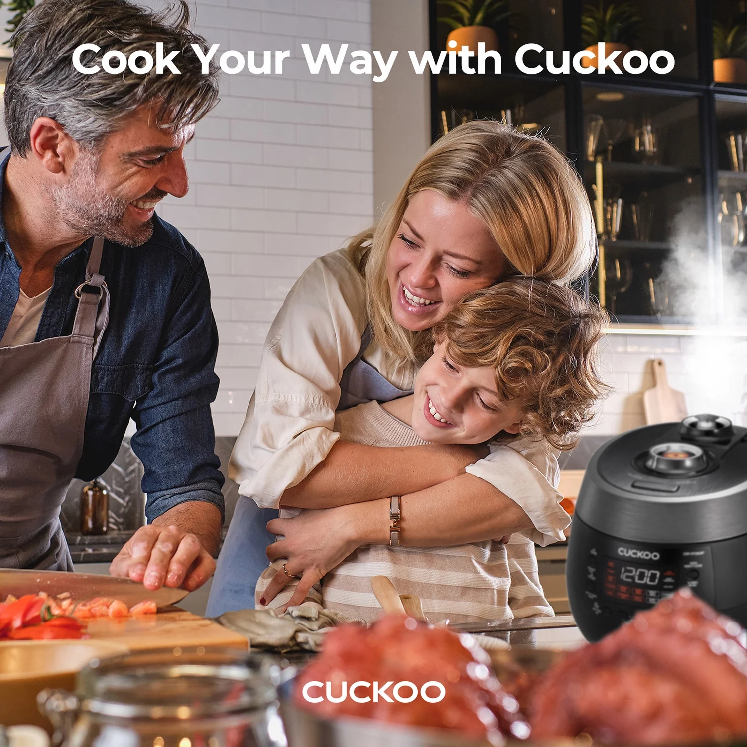 CUCKOO CRP - RT0609FB 6 - Cup (Uncooked) / 12 - Cup (Cooked) Twin Pressure Rice Cooker & Warmer with Nonstick Inner Pot, 14 Menu Options, Safe Steam Release, 3 Voice Guide, Auto Clean (Black)