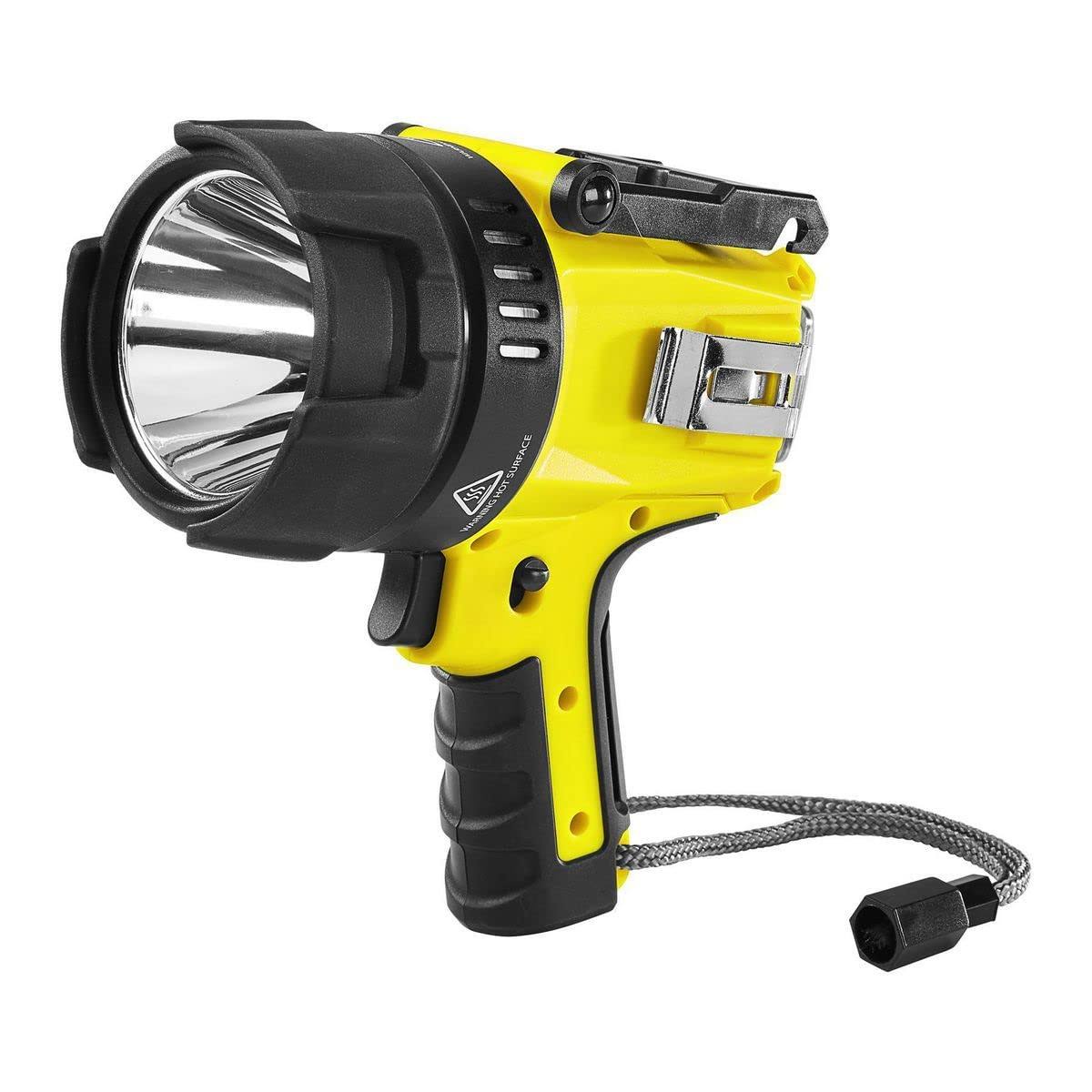Braun 6000 Lumen Rechargeable Waterproof LED Spotlight, Yellow