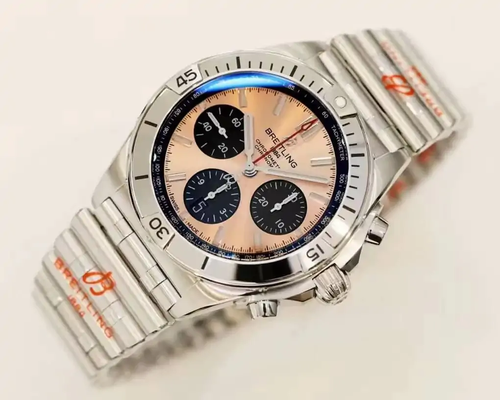 Breitling Chronomat AB0134101K1A1 GF Factory Stainless Steel Rose Gold Dial