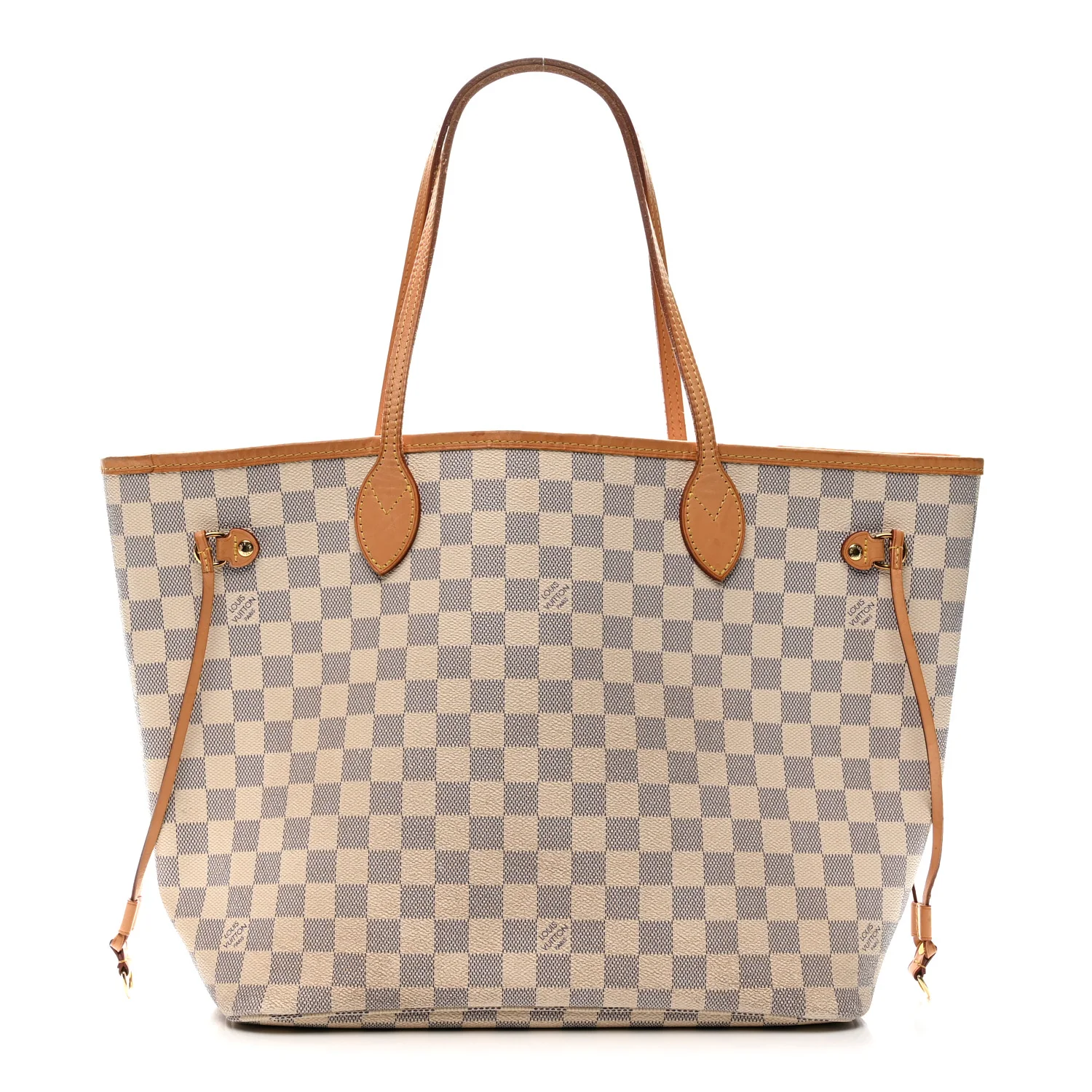 Damier Azur Neo Neverfull MM Rose Ballerine