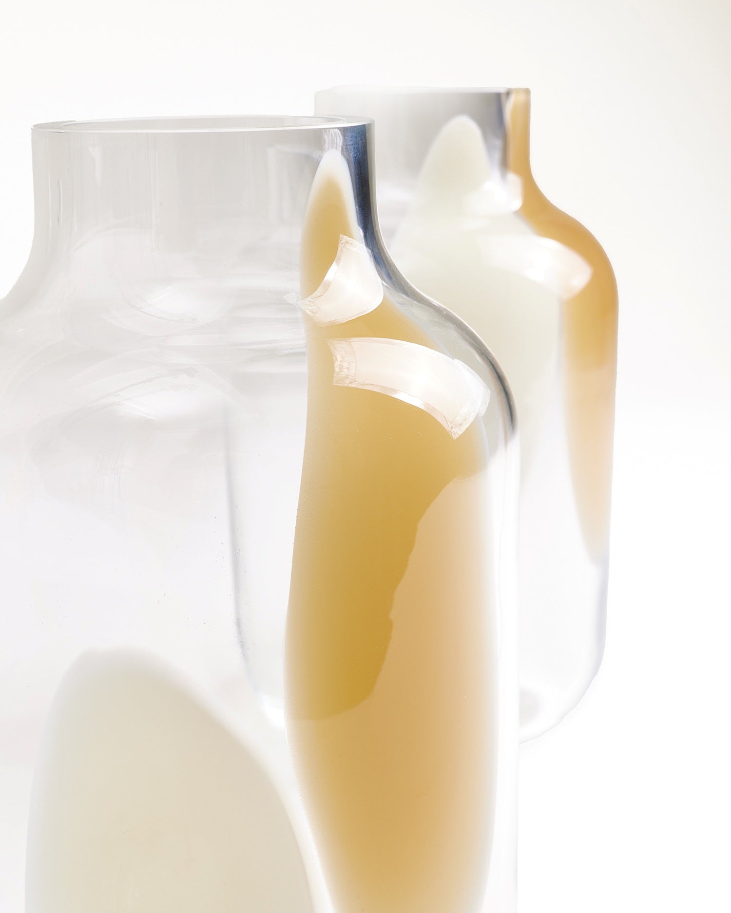 NUNO - GLASS VASE M DROPS SAND