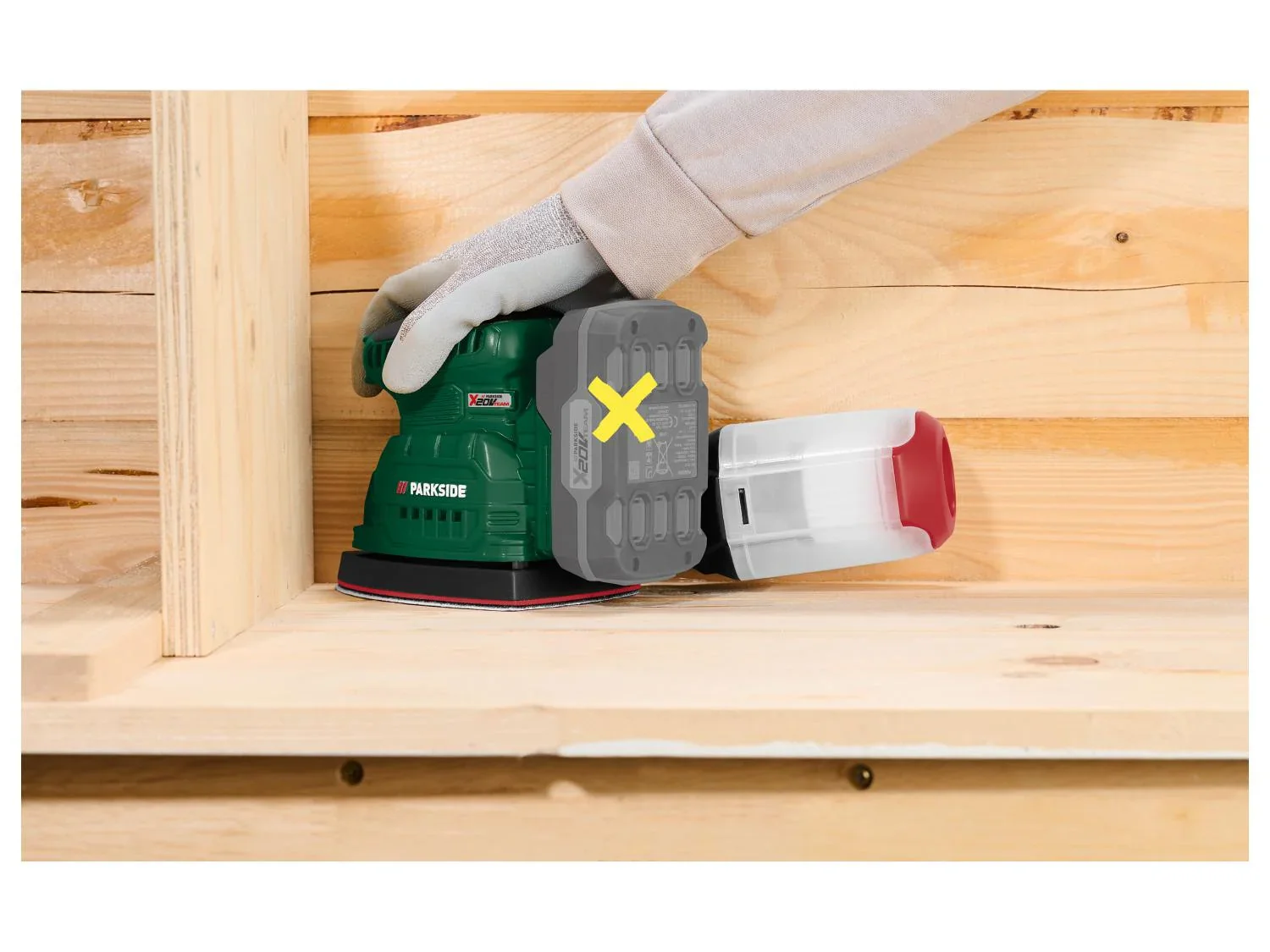 PARKSIDE Ponceuse excentrique ou Ponceuse multifonction sans fil, 20 V