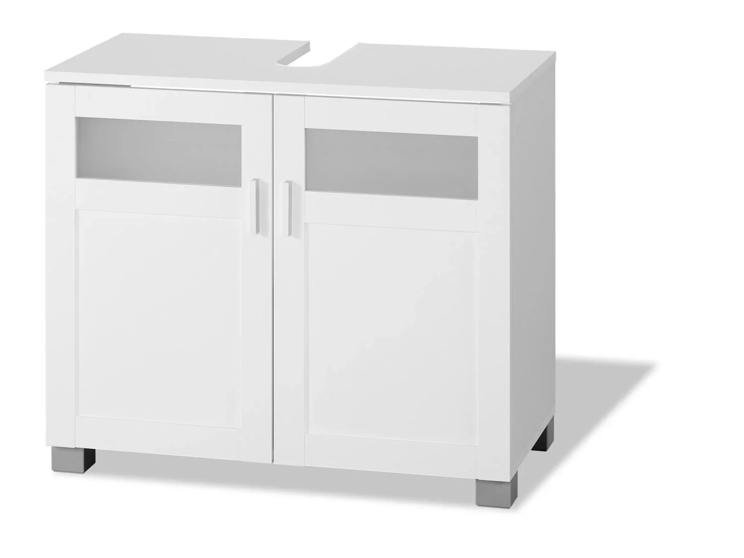 LIVARNO home Colonne de salle de bains + Meuble sous-vasque Basel, 68,5 x 58,7 x 34,5 cm