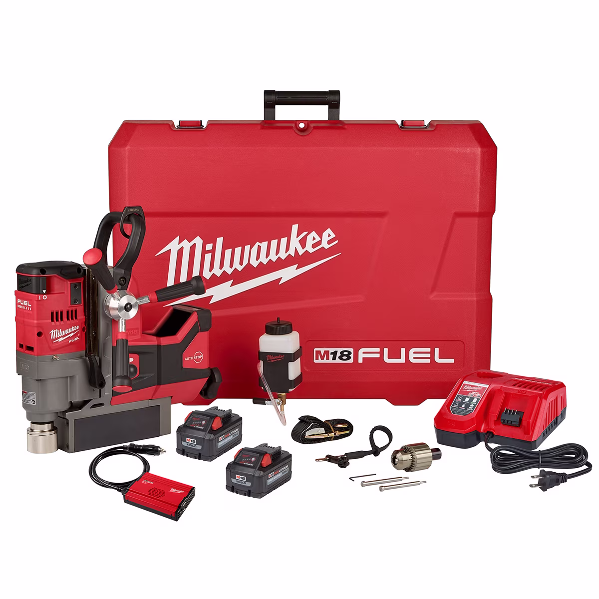 Milwaukee 2788-22HD M18 FUEL 1-1/2 Lineman Magnetic Drill High Demand Kit