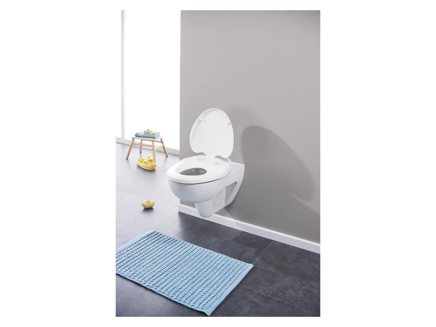 LIVARNO home Abattant WC 2 en 1, avec fermeture en douceur
