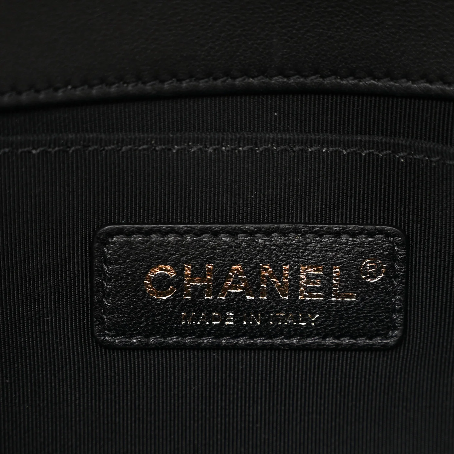Lambskin Quilted Medium Boy Flap Black