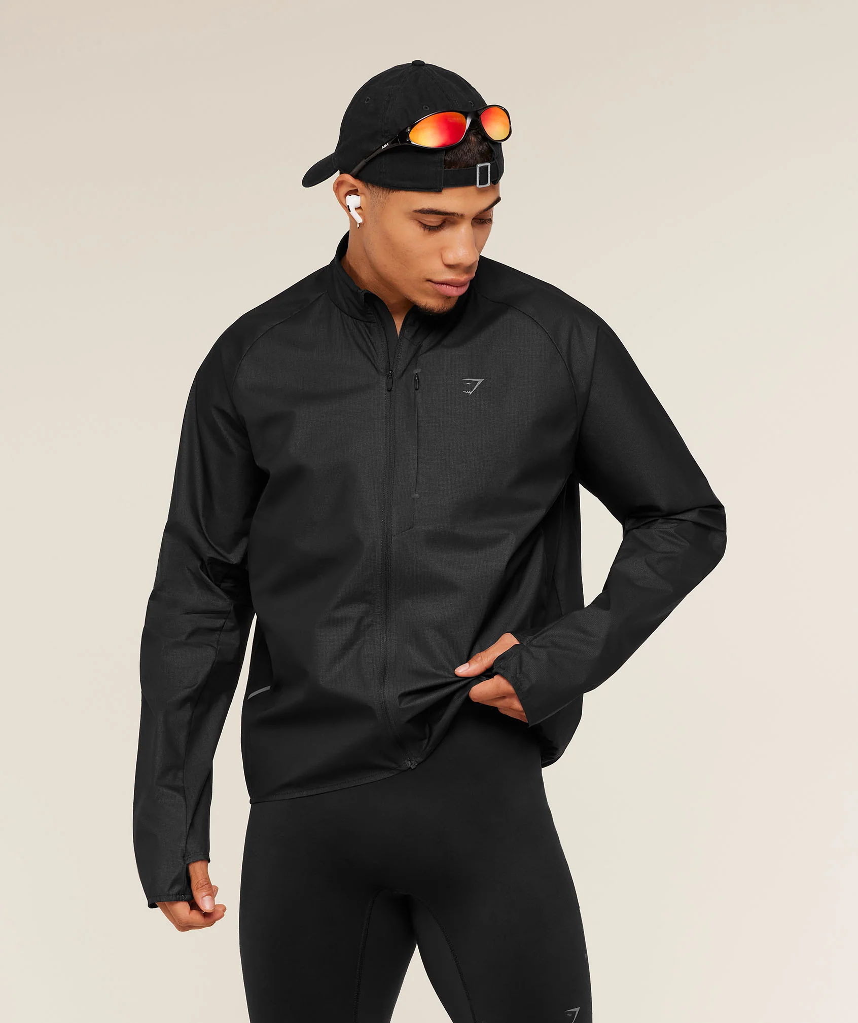 RUNNING ELITE LIGHTWEIGHT WINDBREAKER - Black