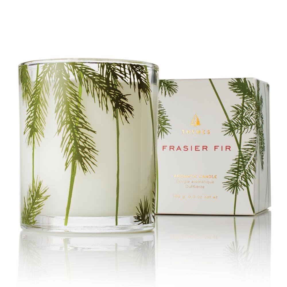 Thymes Frasier Fir Candle, Pine Needle Design