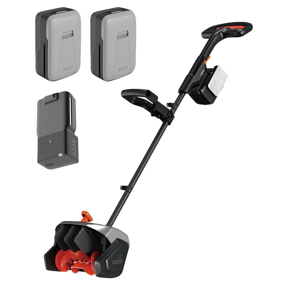 Litheli 13" Electric Snow Shovel, Cordless Brushless, 360° Full Loop Handle