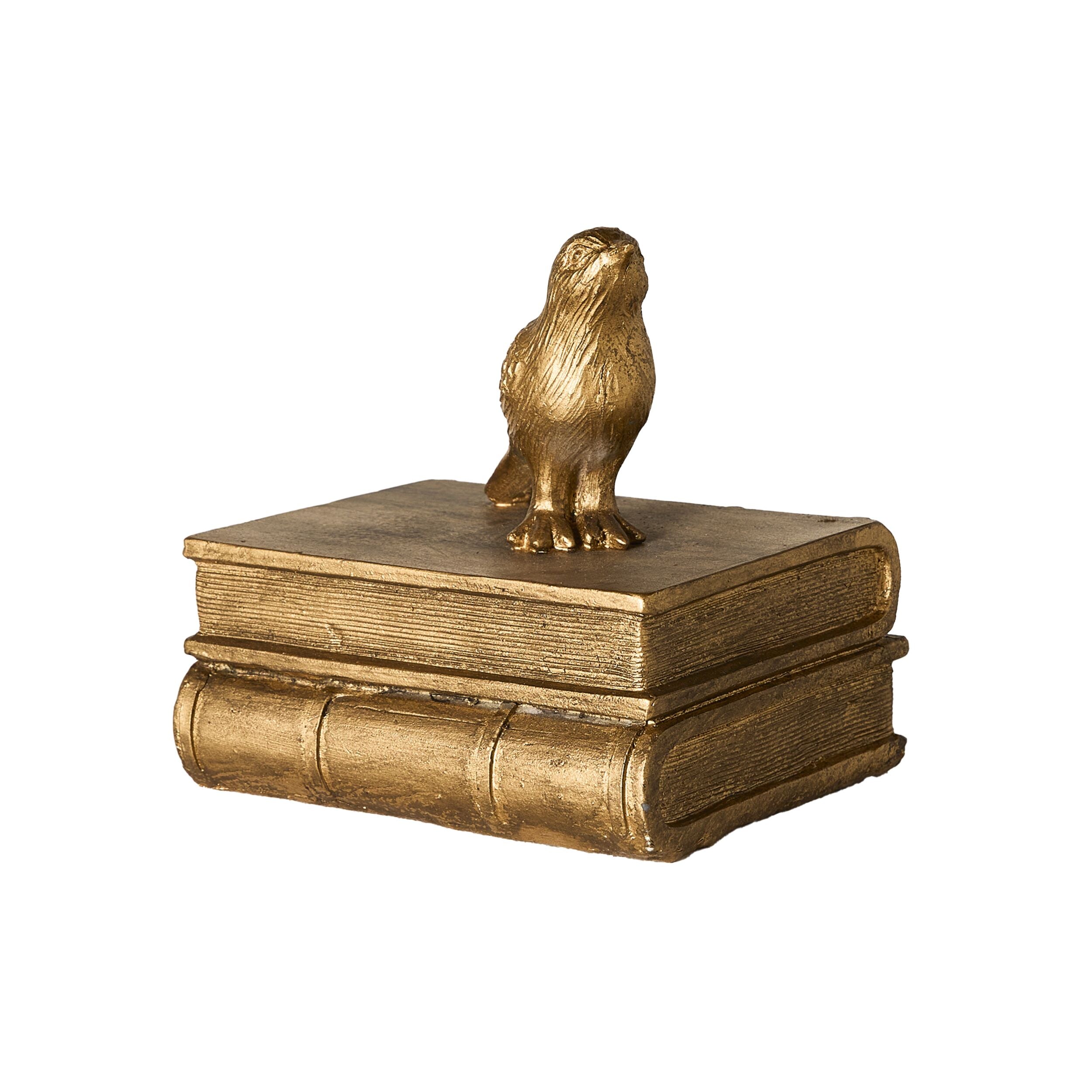 Brass Songbird Bookends