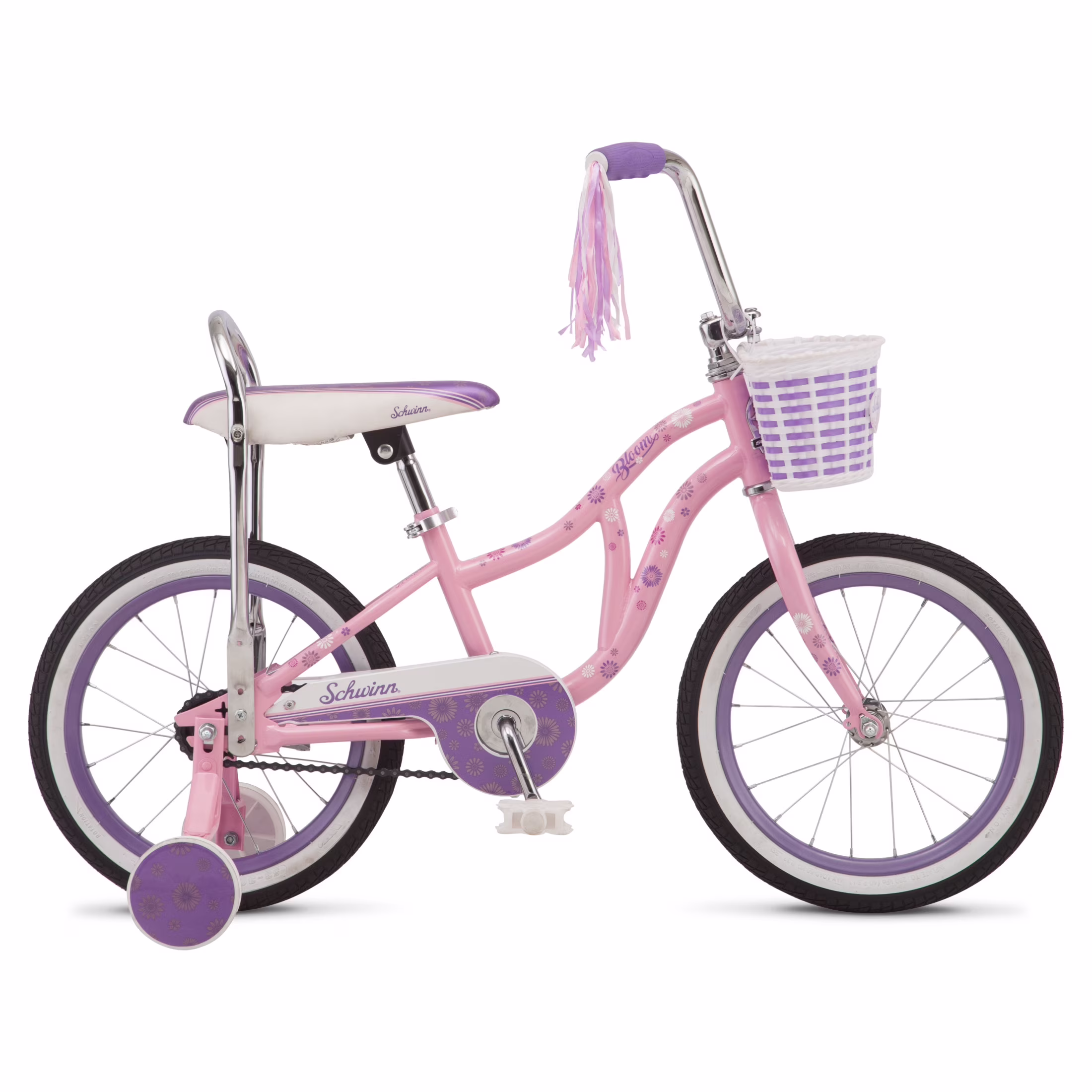 Schwinn Bloom 16 - In. Kid'S Bike with Training Wheels, Pink Child Bicycle