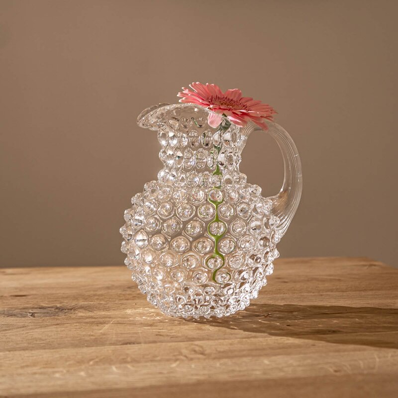 Hobnail karaffel 1L crystal 18 cm