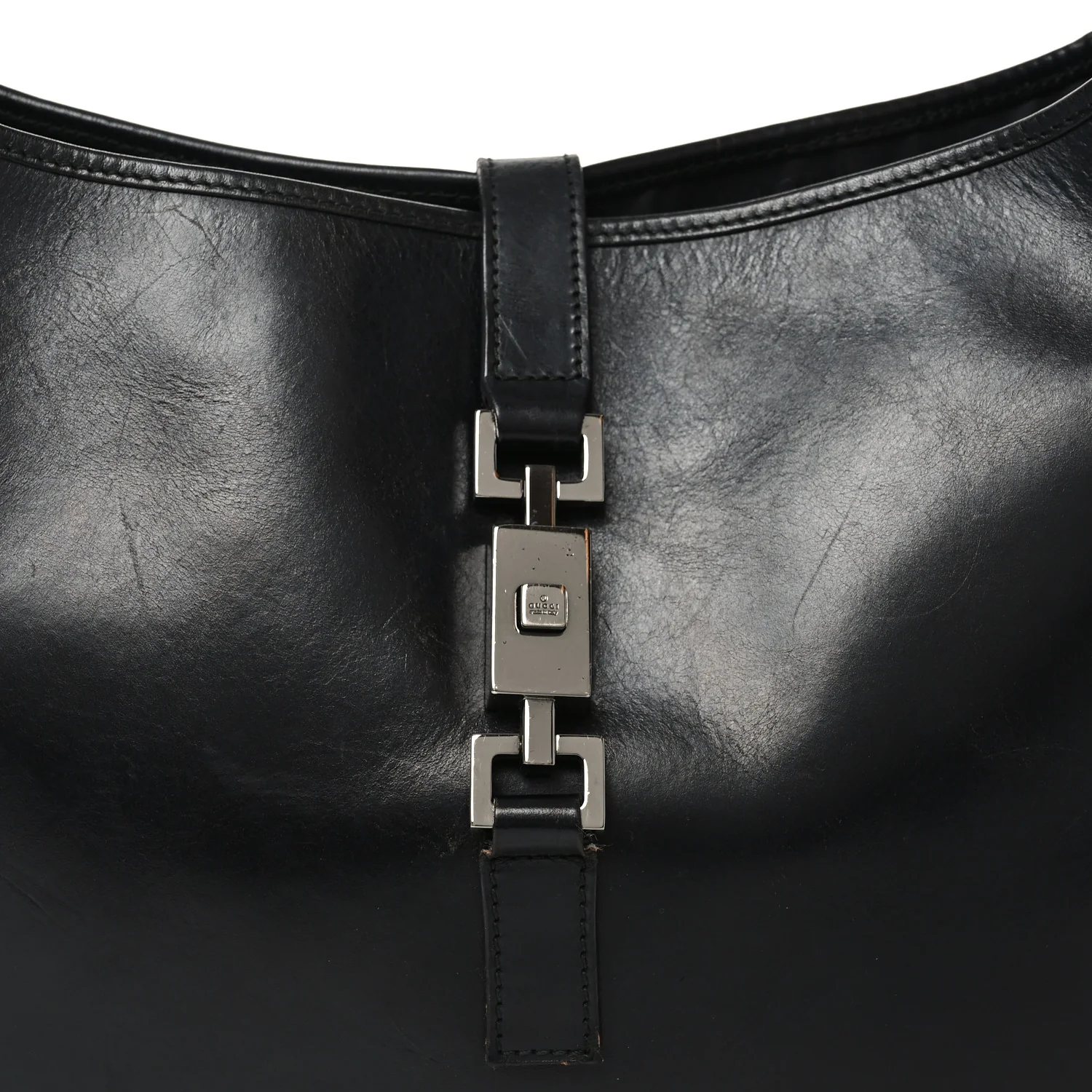 Calfskin Jackie O Hobo Black