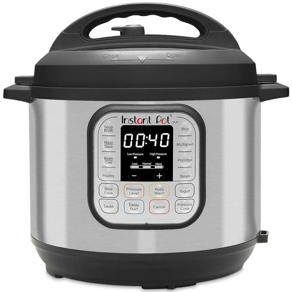 Instant Pot 8 pintes, autocuiseur électrique Duo en acier inoxydable