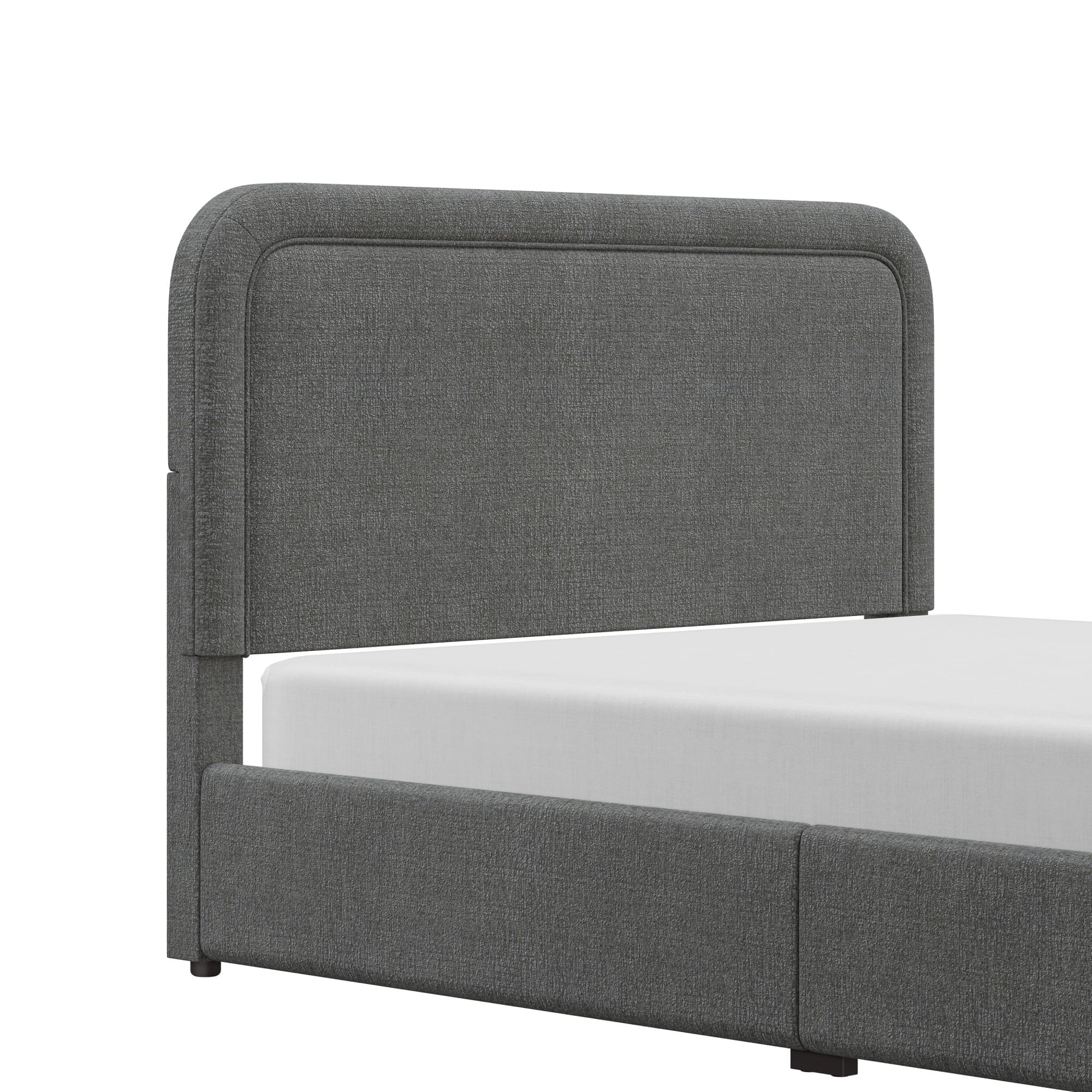Better Homes & Gardens Juliet King Boucle Platform Bed, Ivory