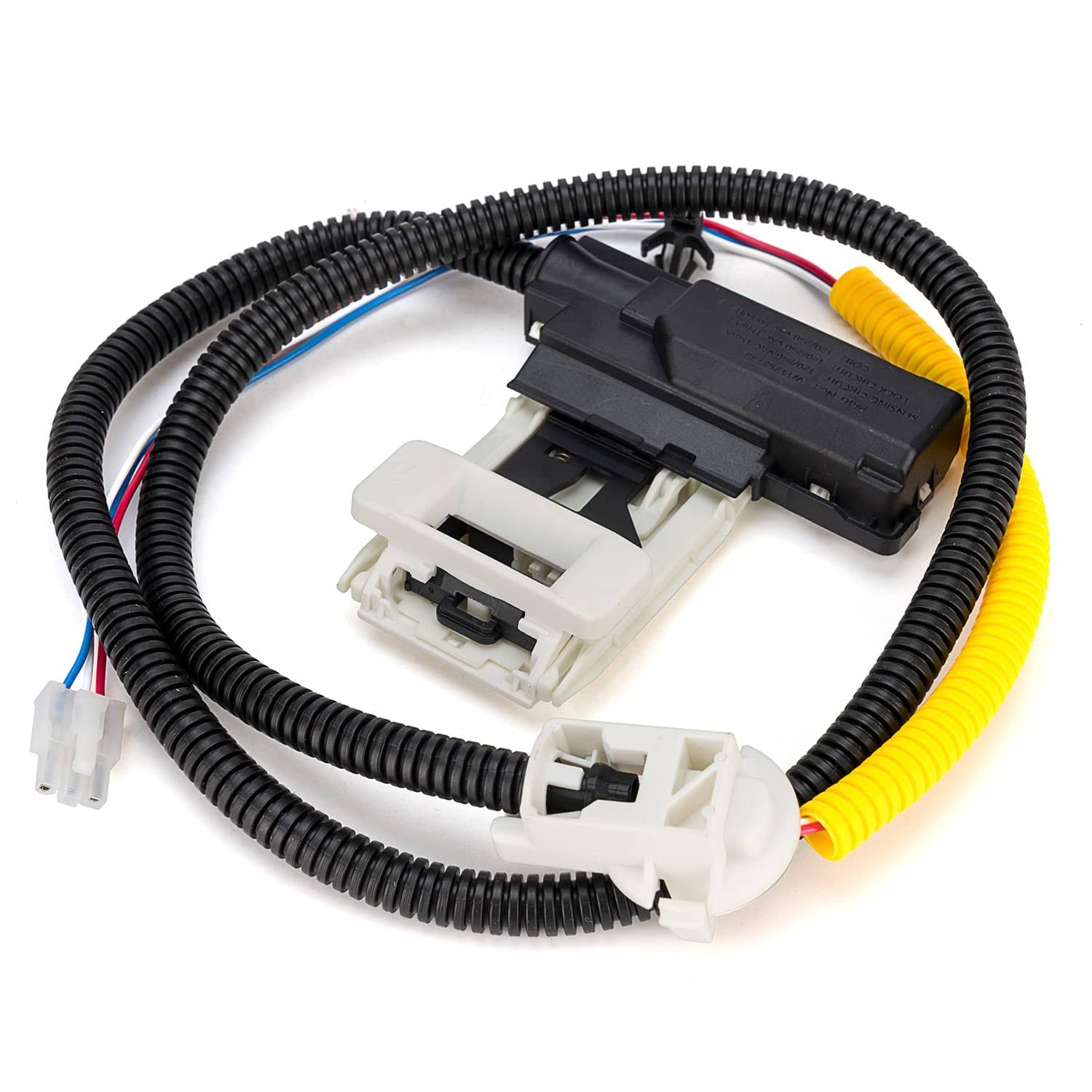 Washer Lid Lock Assembly (3-Wire) W11307244 W10682535 Fit for Whirlpool Maytag Amana Kenmore, Washing Machine Door Latch Assembly Replaces W10838613