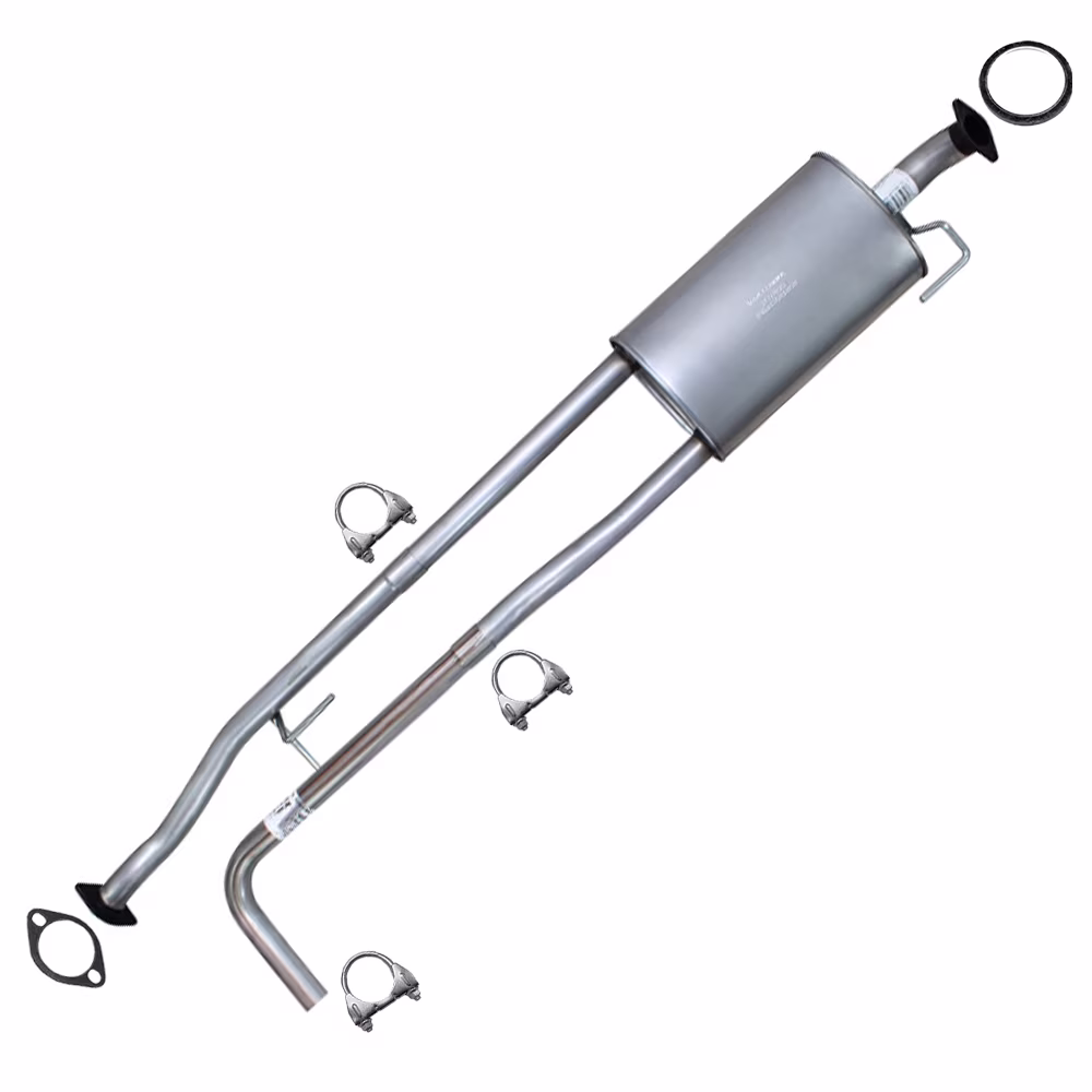 Stainless Steel Exhaust Muffler Assembly Fits 2007 2015 Nissan Titan 5 6L 139 8'' W B Direct Fit