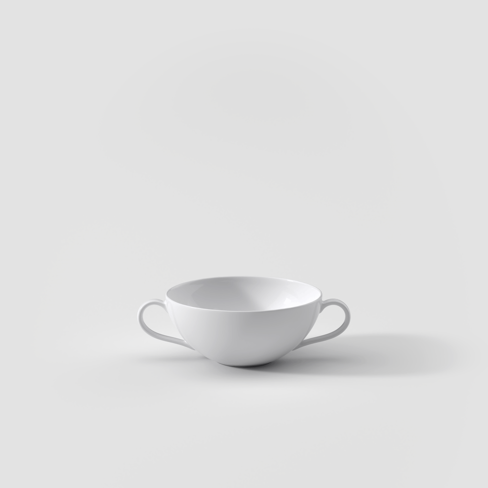 Anmut Soup cup - White, Premium Bone Porcelain