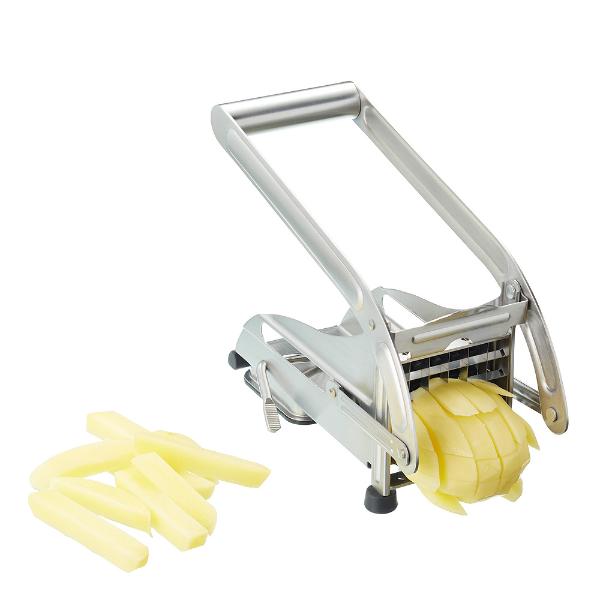 Pommes frites-skjærer 26 cm rustfri sølv