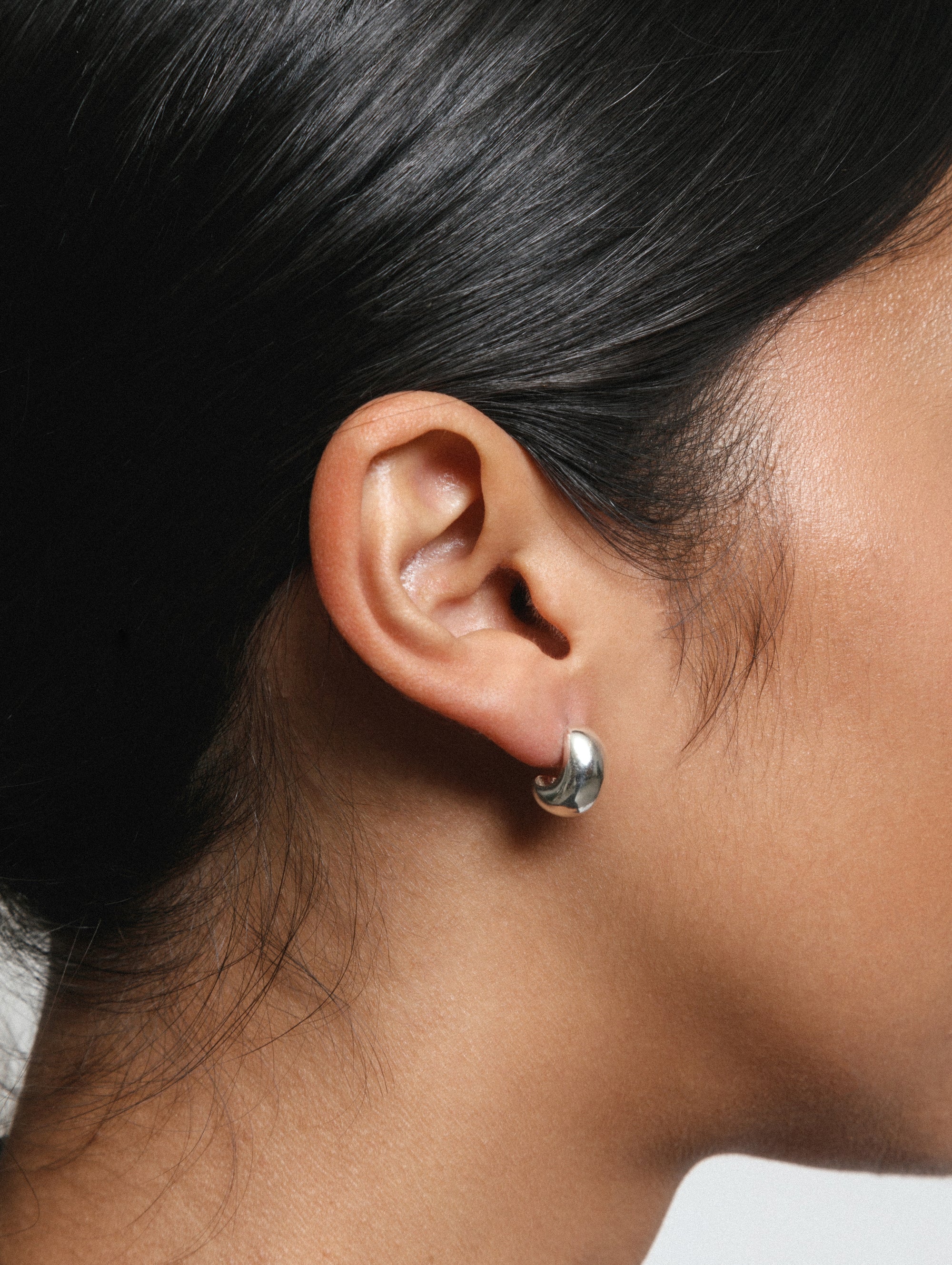 Small Remy Hoops in Sterling Silver