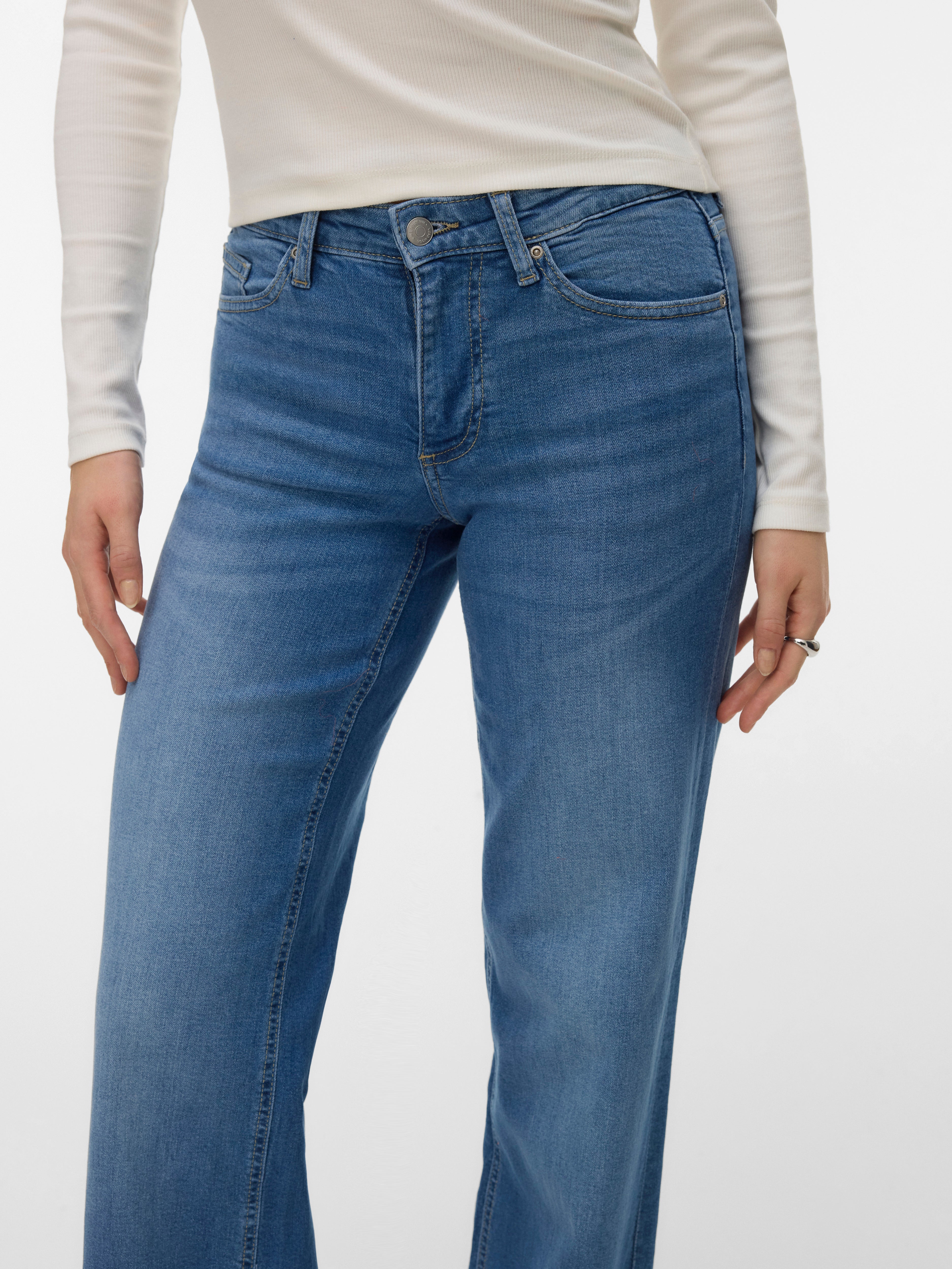 VERO MODA® VMLEXI-STRETCH Mid rise Wide Leg Fit Jeans