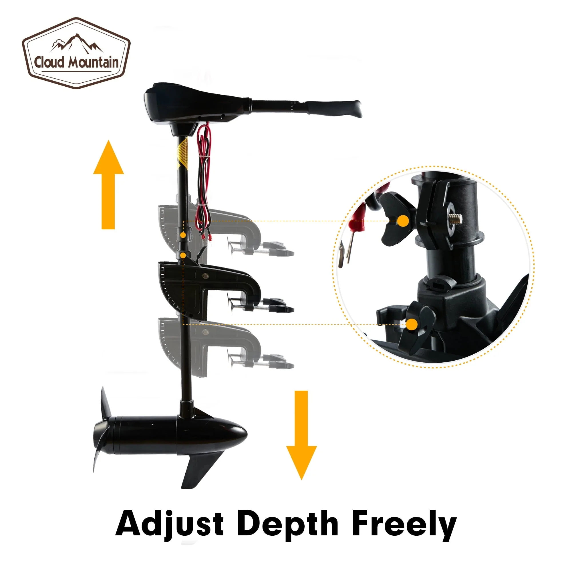 60LBS Thrust Electric Trolling Motor for Fishing Boats Freshwater and Saltwater Use - Image 4