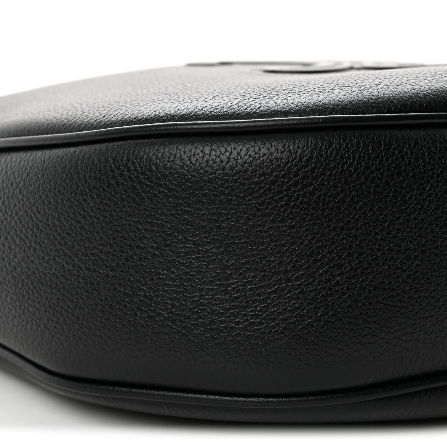 Supple Calfskin Cuir Triomphe Small Heloise Shoulder Bag Black
