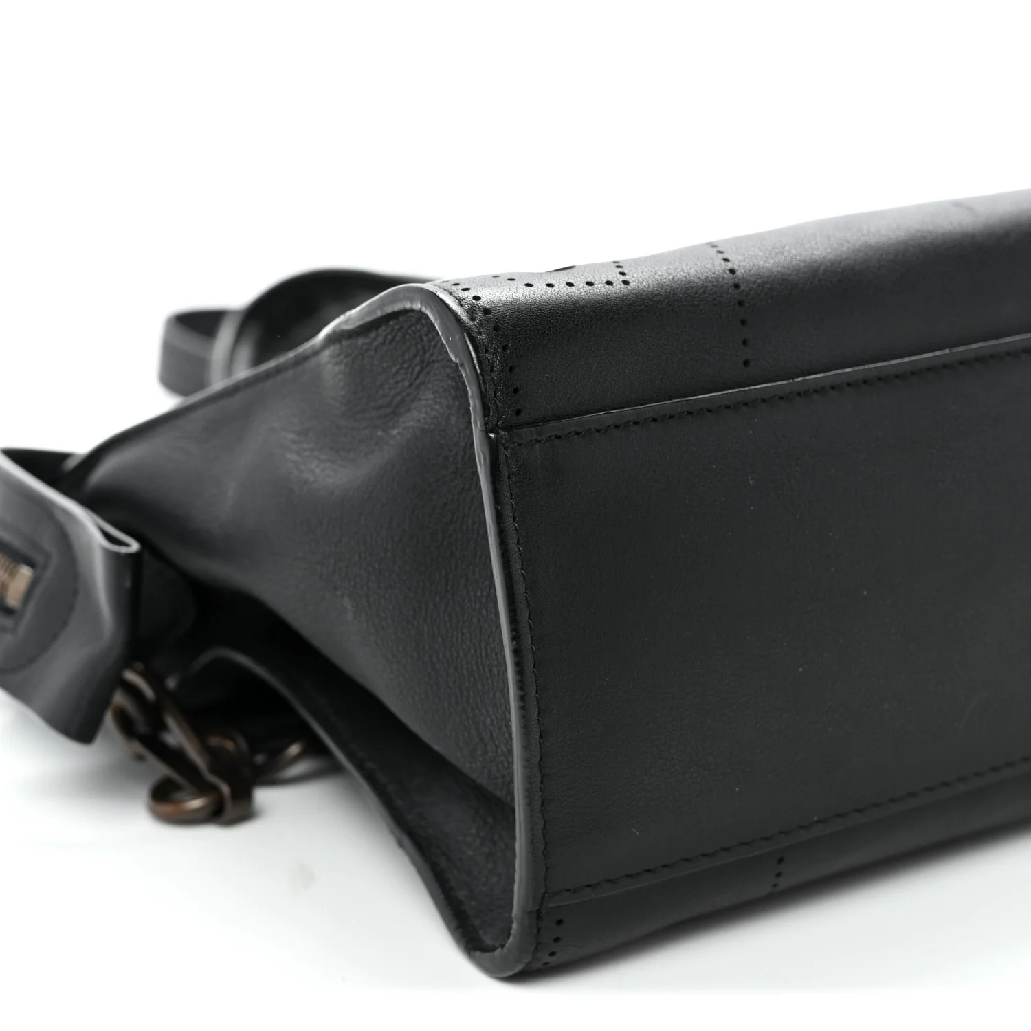 Veau Soyeux Perforated Blackout Hardware S City Black