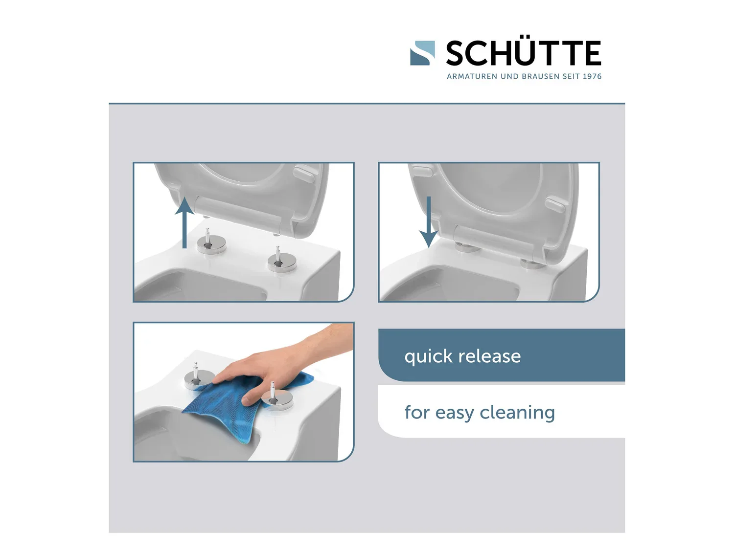 Schtte Abattant WC High Gloss, avec fermeture en douceur
