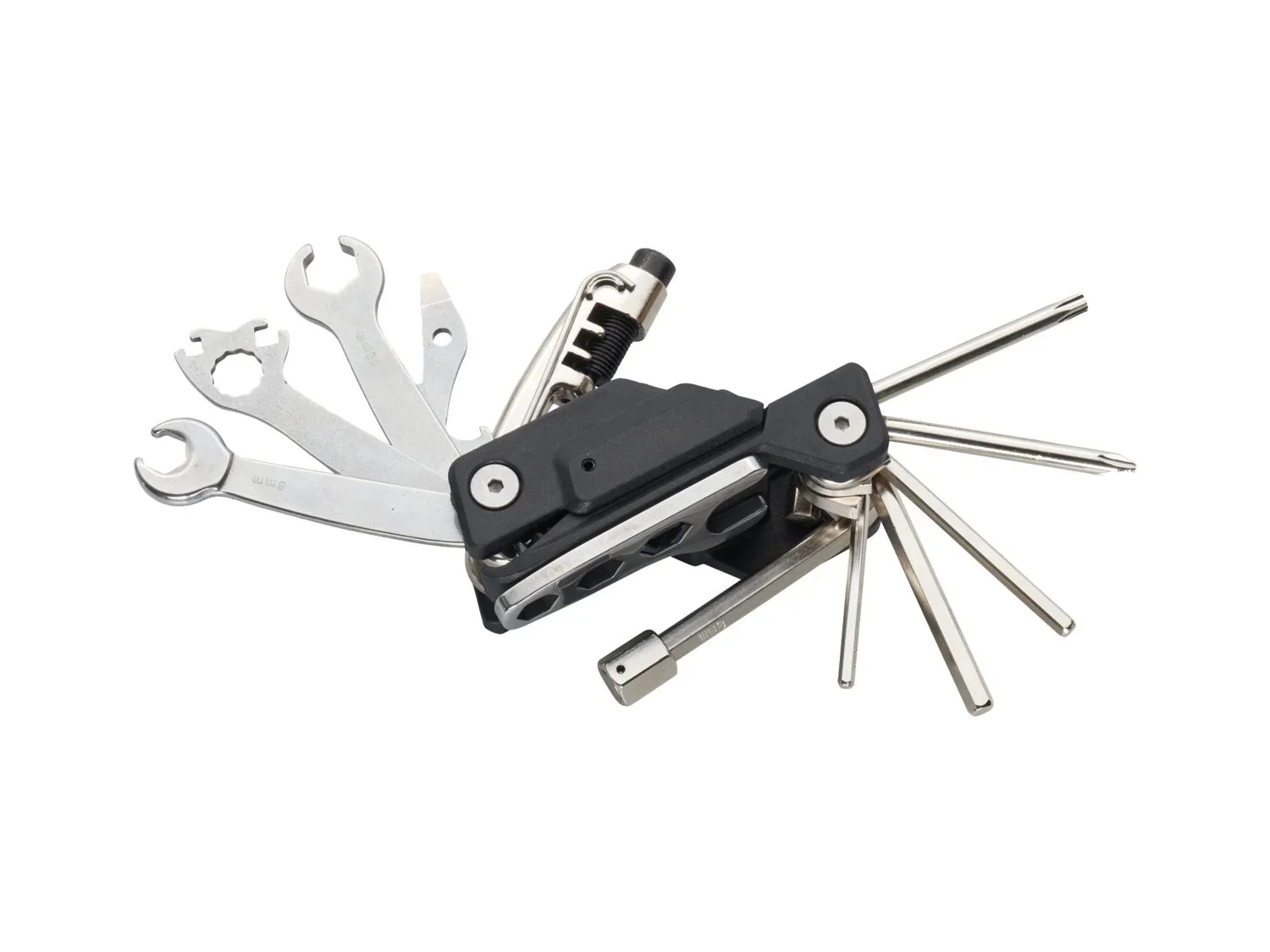 CRIVIT Outil multifonction pour vlo ou sacoche de selle avec outils ou mini-pompe  manomtre