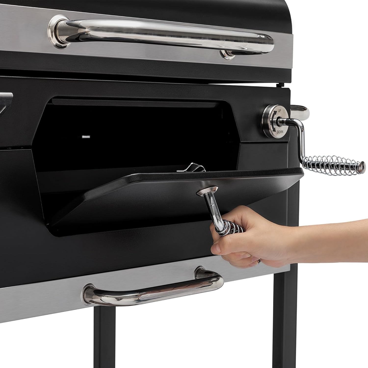 Royal Gourmet CD1824M 24-Inch Charcoal Grill, Folding Table, 490 SqIn
