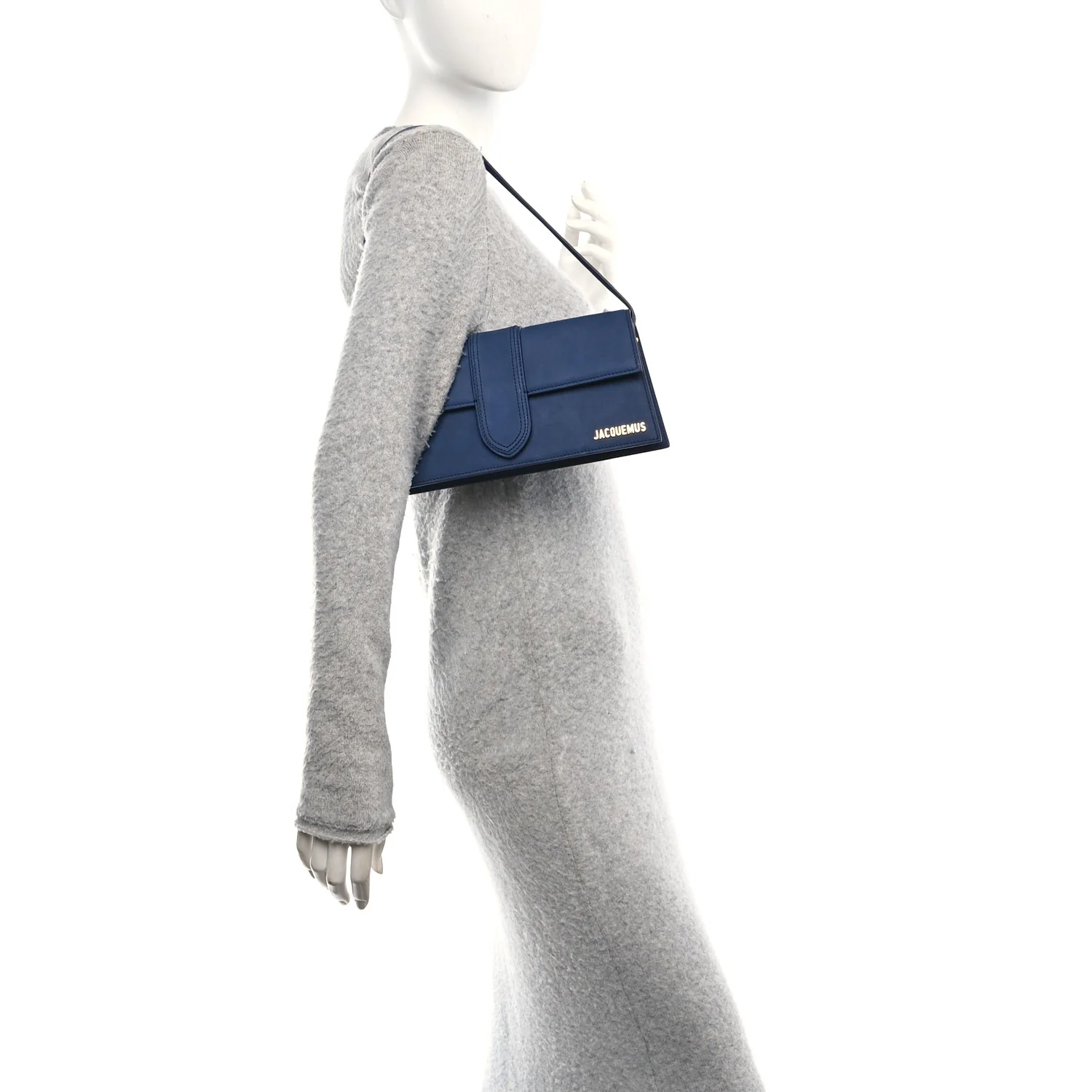 Suede Le Bambino Long Dark Navy