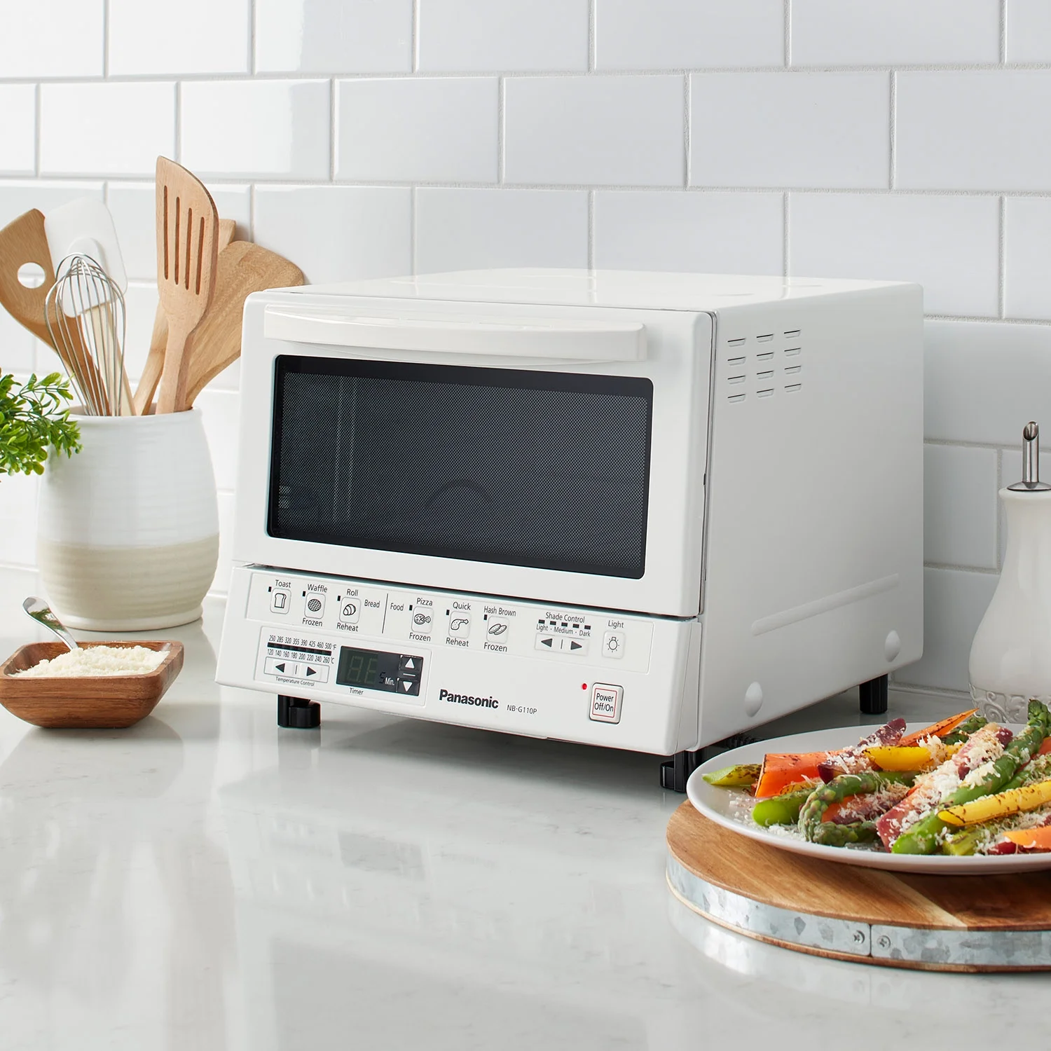 FlashXpress 1300 W 4-Slice Countertop Toaster Oven(White) - Image 8