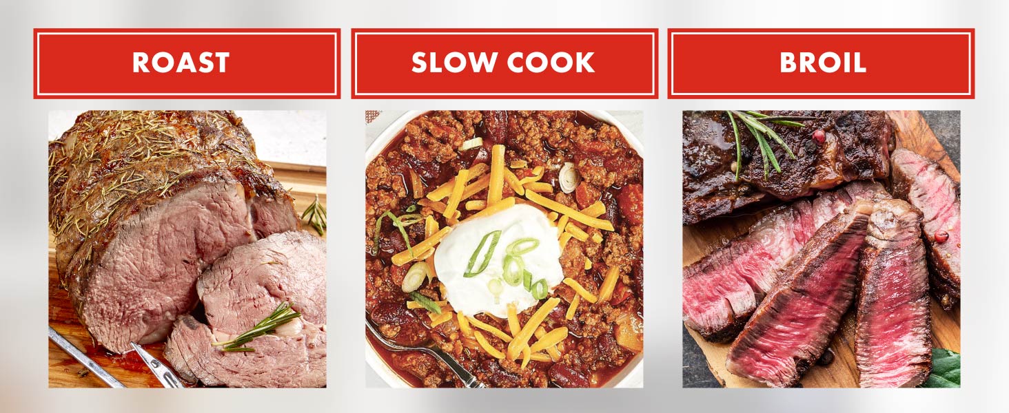 Roast Slow Cook Broil