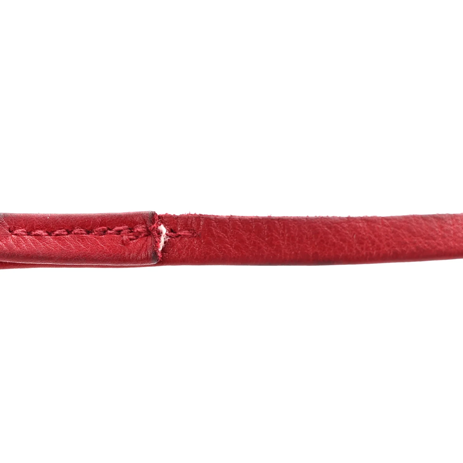 Lambskin Diamond Stitched CC Drawstring Shoulder Bag Red