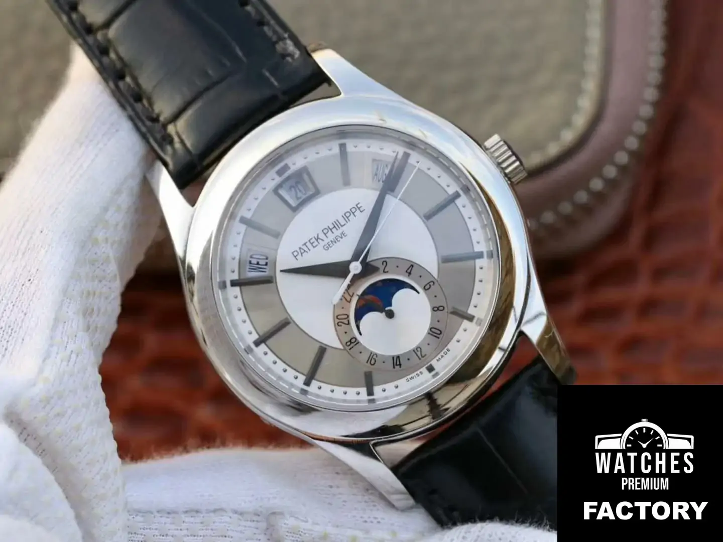 Patek Philippe Annual Calendar 5205G-001 Rhodium Dial