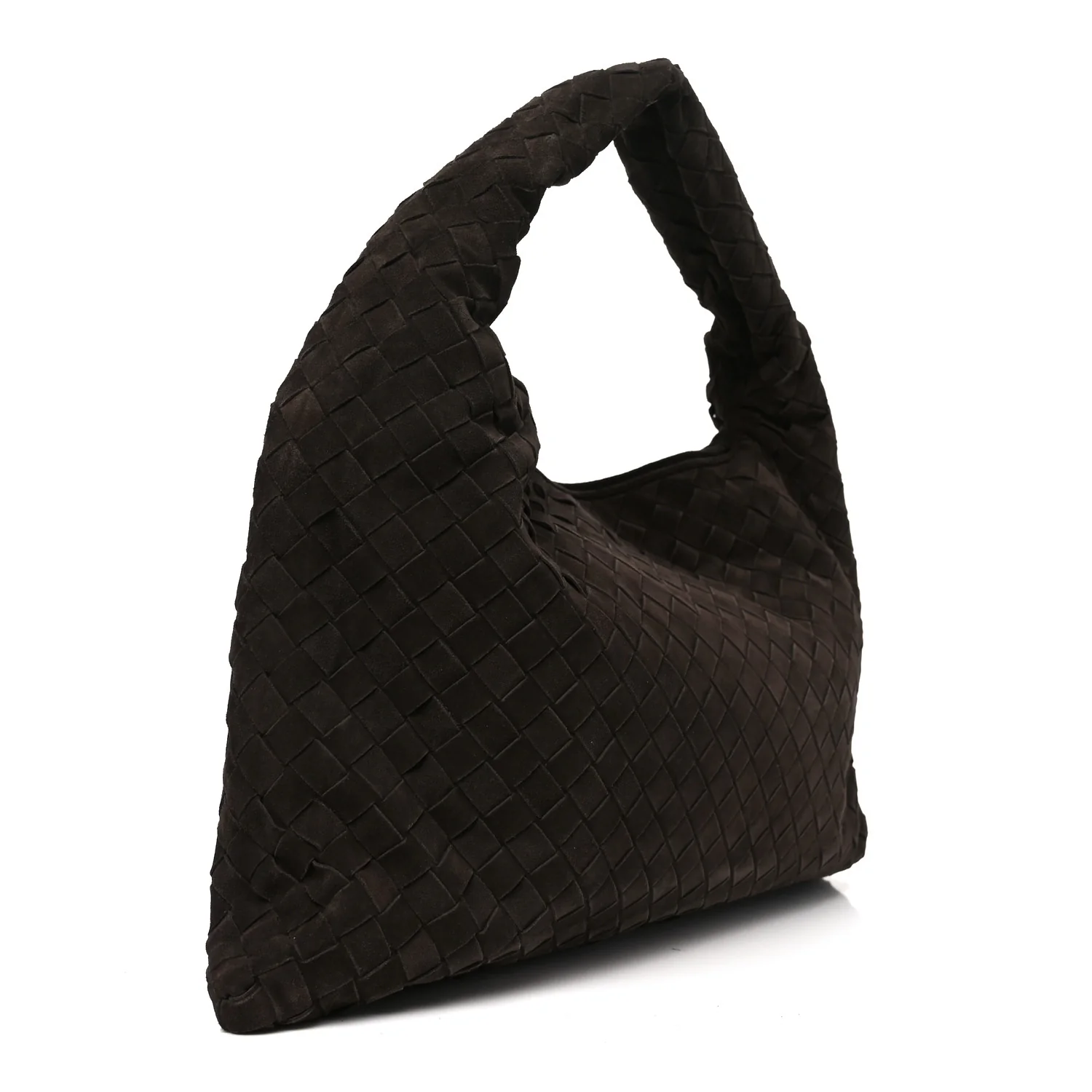 Suede Intrecciato Small Hop Fondant