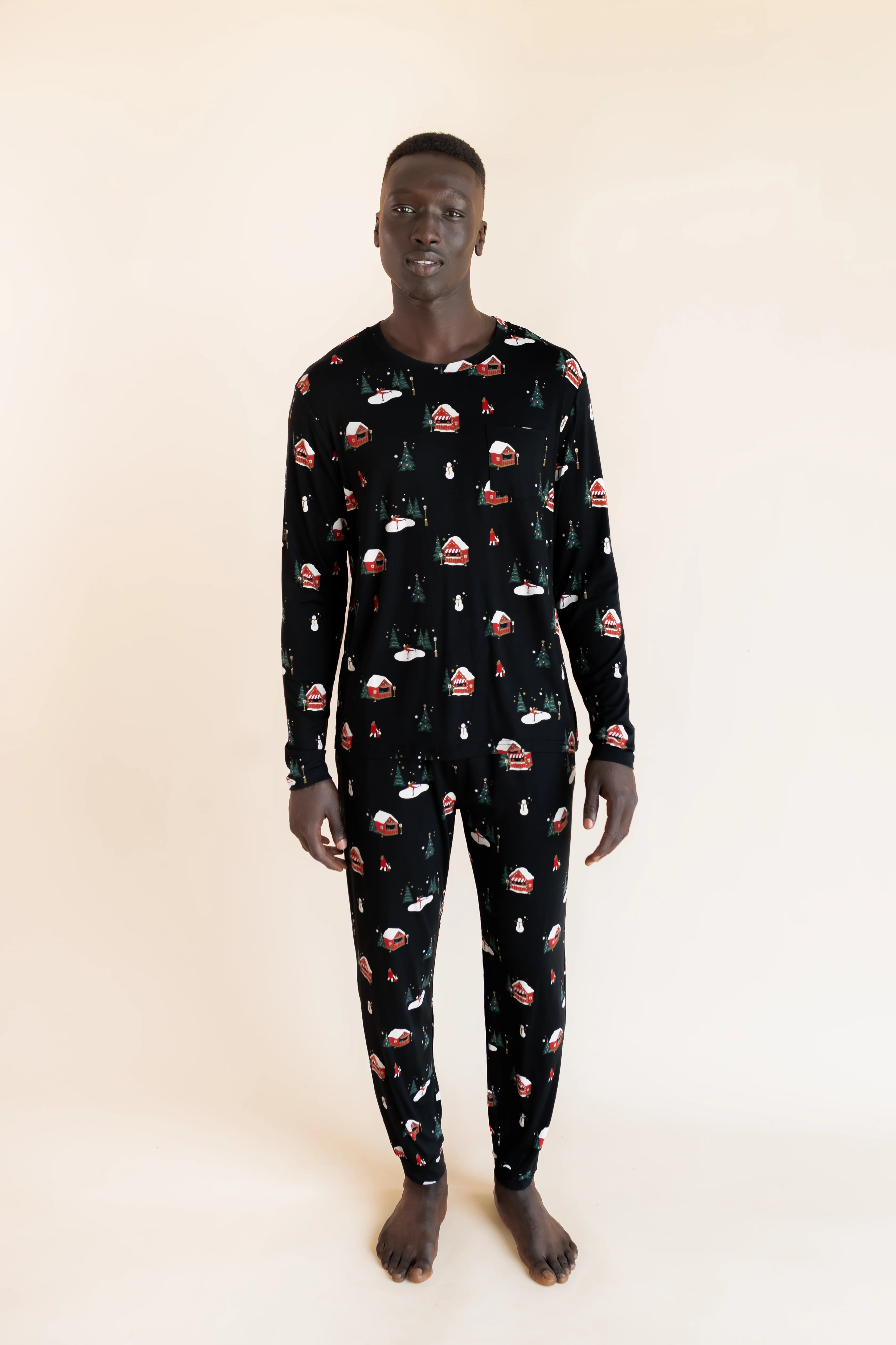 Men's Jogger Set in Winter Wonderland
